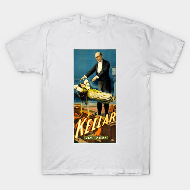 Kellar Levitation - Magic Poster T-Shirt by themasters